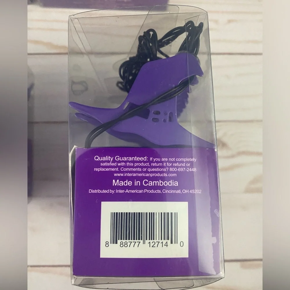 NEW 4X Halloween Witch Hats String LED Lights Purple Bulbs Indoor